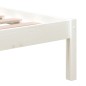 vidaXL Estructura de cama de madera maciza de pino blanco 160x200 cm vidaXL Estructura de cama de madera maciza de pino blanco 160x200 cm