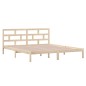vidaXL Estructura de cama madera maciza 135x190 cm