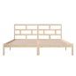 vidaXL Estructura de cama madera maciza 135x190 cm