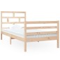 vidaXL Estructura de cama madera maciza individual 90x190 cm vidaXL Estructura de cama madera maciza individual 90x190 cm