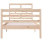 vidaXL Estructura de cama madera maciza individual 90x190 cm vidaXL Estructura de cama madera maciza individual 90x190 cm