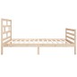 vidaXL Estructura de cama madera maciza individual 90x190 cm vidaXL Estructura de cama madera maciza individual 90x190 cm