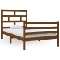 vidaXL Estructura de cama madera maciza pino marrón miel 100x200 cm