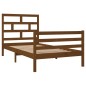 vidaXL Estructura de cama madera maciza pino marrón miel 100x200 cm