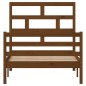 vidaXL Estructura de cama madera maciza pino marrón miel 100x200 cm