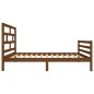 vidaXL Estructura de cama madera maciza pino marrón miel 100x200 cm