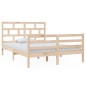 vidaXL Estructura de cama de madera maciza de pino 140x200 cm vidaXL Estructura de cama de madera maciza de pino 140x200 cm