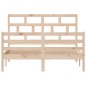 vidaXL Estructura de cama de madera maciza de pino 140x200 cm vidaXL Estructura de cama de madera maciza de pino 140x200 cm