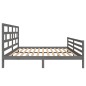 vidaXL Estructura de cama de madera maciza de pino gris 160x200 cm vidaXL Estructura de cama de madera maciza de pino gris 160x200 cm