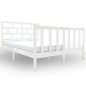 vidaXL Estructura de cama de madera maciza de pino blanco 120x190 cm vidaXL Estructura de cama de madera maciza de pino blanco 120x190 cm