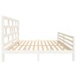 vidaXL Estructura de cama madera maciza de pino blanca 200x200 cm vidaXL Estructura de cama madera maciza de pino blanca 200x200 cm