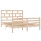 vidaXL Estructura de cama King Size madera maciza 150x200 cm vidaXL Estructura de cama King Size madera maciza 150x200 cm