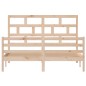 vidaXL Estructura de cama King Size madera maciza 150x200 cm vidaXL Estructura de cama King Size madera maciza 150x200 cm