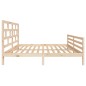 vidaXL Estructura de cama King Size madera maciza 150x200 cm vidaXL Estructura de cama King Size madera maciza 150x200 cm