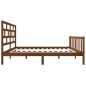 vidaXL Estructura de cama madera maciza pino marrón miel 120x200 cm vidaXL Estructura de cama madera maciza pino marrón miel 120x200 cm