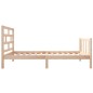 vidaXL Estructura de cama madera maciza de pino 90x200 cm