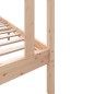vidaXL Estructura de cama madera maciza de pino 90x200 cm