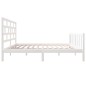 vidaXL Estructura de cama madera maciza de pino blanco 120x200 cm vidaXL Estructura de cama madera maciza de pino blanco 120x200 cm