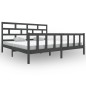 vidaXL Estructura de cama madera maciza de pino gris 180x200 cm vidaXL Estructura de cama madera maciza de pino gris 180x200 cm