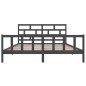 vidaXL Estructura de cama madera maciza de pino gris 180x200 cm vidaXL Estructura de cama madera maciza de pino gris 180x200 cm