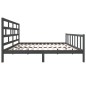 vidaXL Estructura de cama madera maciza de pino gris 180x200 cm vidaXL Estructura de cama madera maciza de pino gris 180x200 cm