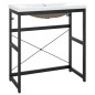 vidaXL Estructura de baño con lavabo incorporado hierro negro vidaXL Estructura de baño con lavabo incorporado hierro negro