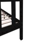 vidaXL Estructura de cama madera maciza de pino negro 135x190 cm vidaXL Estructura de cama madera maciza de pino negro 135x190 cm