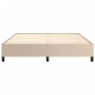 vidaXL Estructura de cama de cuero sintético capuchino 160x200 cm vidaXL Estructura de cama de cuero sintético capuchino 160x200 cm