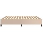 vidaXL Estructura de cama de cuero sintético capuchino 160x200 cm vidaXL Estructura de cama de cuero sintético capuchino 160x200 cm
