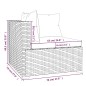 vidaXL Set de muebles de jardín 4 pzas y cojines ratán sintético negro vidaXL Set de muebles de jardín 4 pzas y cojines ratán sintético negro
