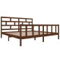 vidaXL Estructura de cama madera maciza de pino marrón miel 200x200 cm