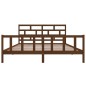 vidaXL Estructura de cama madera maciza de pino marrón miel 200x200 cm