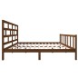 vidaXL Estructura de cama madera maciza de pino marrón miel 200x200 cm