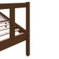 vidaXL Estructura de cama madera maciza de pino marrón miel 200x200 cm