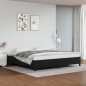 vidaXL Estructura de cama de cuero sintético negro 200x200 cm vidaXL Estructura de cama de cuero sintético negro 200x200 cm