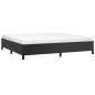 vidaXL Estructura de cama de cuero sintético negro 200x200 cm vidaXL Estructura de cama de cuero sintético negro 200x200 cm