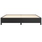 vidaXL Estructura de cama de cuero sintético negro 200x200 cm vidaXL Estructura de cama de cuero sintético negro 200x200 cm