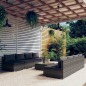 vidaXL Set de muebles de jardín 9 pzas y cojines ratán sintético gris vidaXL Set de muebles de jardín 9 pzas y cojines ratán sintético gris