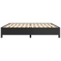 vidaXL Estructura de cama de cuero sintético negro 200x200 cm vidaXL Estructura de cama de cuero sintético negro 200x200 cm