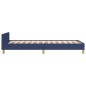 vidaXL Estructura de cama con cabecero de tela azul 80x200 cm vidaXL Estructura de cama con cabecero de tela azul 80x200 cm