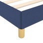 vidaXL Estructura de cama con cabecero de tela azul 80x200 cm vidaXL Estructura de cama con cabecero de tela azul 80x200 cm