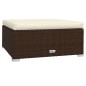 vidaXL Set muebles de jardín 6 piezas y cojines ratán sintético marrón