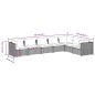 vidaXL Set muebles de jardín 7 piezas y cojines ratán sintético marrón vidaXL Set muebles de jardín 7 piezas y cojines ratán sintético marrón