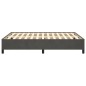 vidaXL Estructura de cama de terciopelo gris oscuro 140x200 cm vidaXL Estructura de cama de terciopelo gris oscuro 140x200 cm