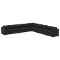 vidaXL Set de muebles de jardín 9 pzas y cojines ratán sintético negro vidaXL Set de muebles de jardín 9 pzas y cojines ratán sintético negro