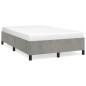 vidaXL Estructura de cama de terciopelo gris claro 120x200 cm vidaXL Estructura de cama de terciopelo gris claro 120x200 cm