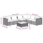 vidaXL Set de muebles de jardín 7 pzas y cojines ratán sintético gris vidaXL Set de muebles de jardín 7 pzas y cojines ratán sintético gris
