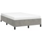 vidaXL Estructura de cama de terciopelo gris claro 120x200 cm vidaXL Estructura de cama de terciopelo gris claro 120x200 cm