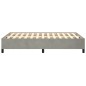 vidaXL Estructura de cama de terciopelo gris claro 120x200 cm vidaXL Estructura de cama de terciopelo gris claro 120x200 cm