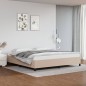 vidaXL Estructura de cama de cuero sintético capuchino 200x200 cm vidaXL Estructura de cama de cuero sintético capuchino 200x200 cm